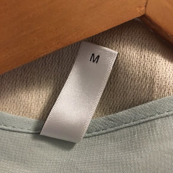 Powder Blue Semi Sheer Tunic Blouse - Picture 13 of 14